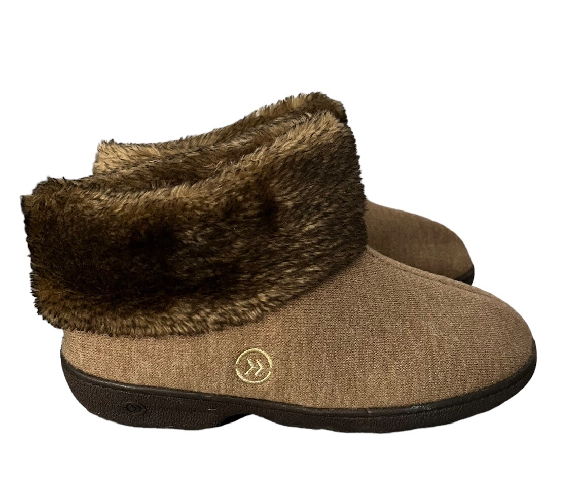 Isotoner Fur Bootie Slippers Womens Isotoner Slippers Womens Faux