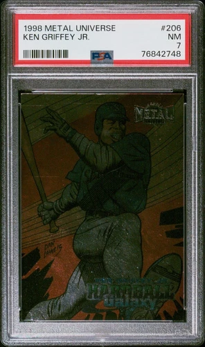 1998 Metal Universe Ken Griffey Jr Hardball Galaxy #206 PSA 7