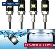 License Plate Light License Tag Screw Bolt Lamp12v White Led Lights4pcs License Plate Light License Tag Screw Bolt Lamp12v White Led Lights4pcs