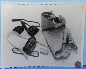 USAF NASA press PHOTO '60 Mercury Capsule / Debris Removed Shakedown Inspection