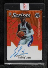 2021 Panini Chronicles Draft Picks Mosaic Scripts Orange Scottie Lewis Auto 0it7