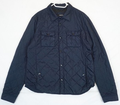 Lagerfeld Navy Blue Quilted Field Jacket Men's Size L