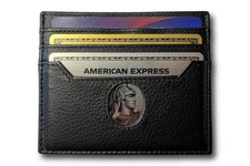 WITH MINOR DEFECTS Minimalist Wallet for Amex card holder for men women