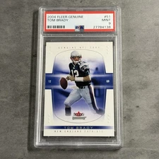 2004 Fleer Genuine Tom Brady #51 PSA 9 MINT Graded Slab Patriots