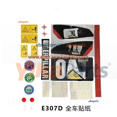 For CAT E200/E307/E312/E320/E325/336C/B/D/V2 Excavator decal sticker