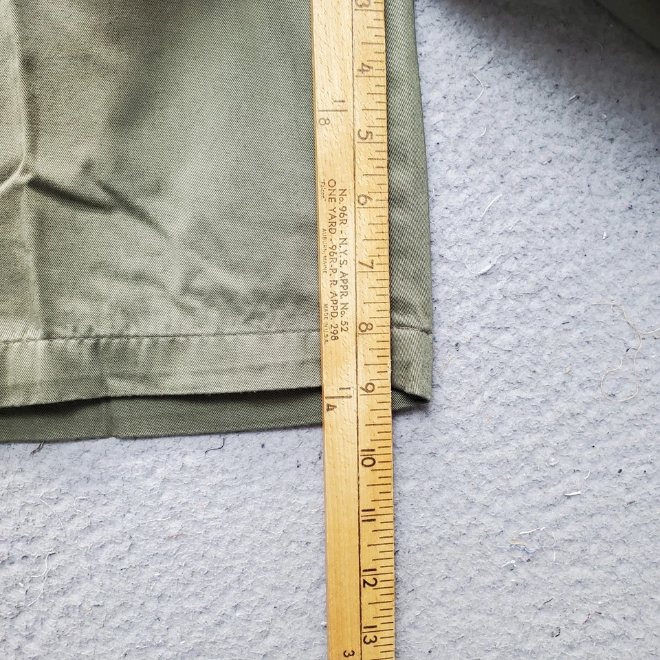 Pantalones Cortos Khakis by Arrow Para Hombre 34W Verde Clásico Informal Cómodo Lavado Carbón Foto 4 de 4