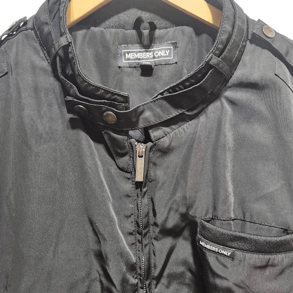 Members Only jacket black so front quilted lining 3X - Image 2 of 4