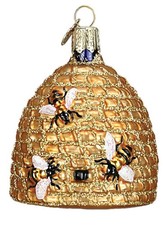 Old World Christmas 12391 Bee Skep Ornament