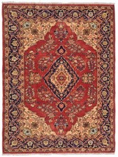 Amazing Hand Knotted Vintage Tribal Sarouk Wool Area Rug 7 x 4 Ft