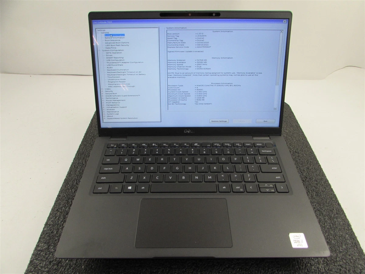 Dell Intel Core i7 10th Gen. PC Laptops & Netbooks for sale - eBay