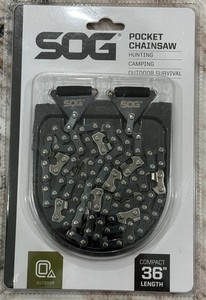 SOG *Outdoor* Compact 36" Length Pocket Chainsaw with Nylon Wrist Handles!