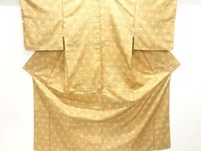 7601649: JAPANESE KIMONO / OSHIMA TSUMUGI / FLOWER