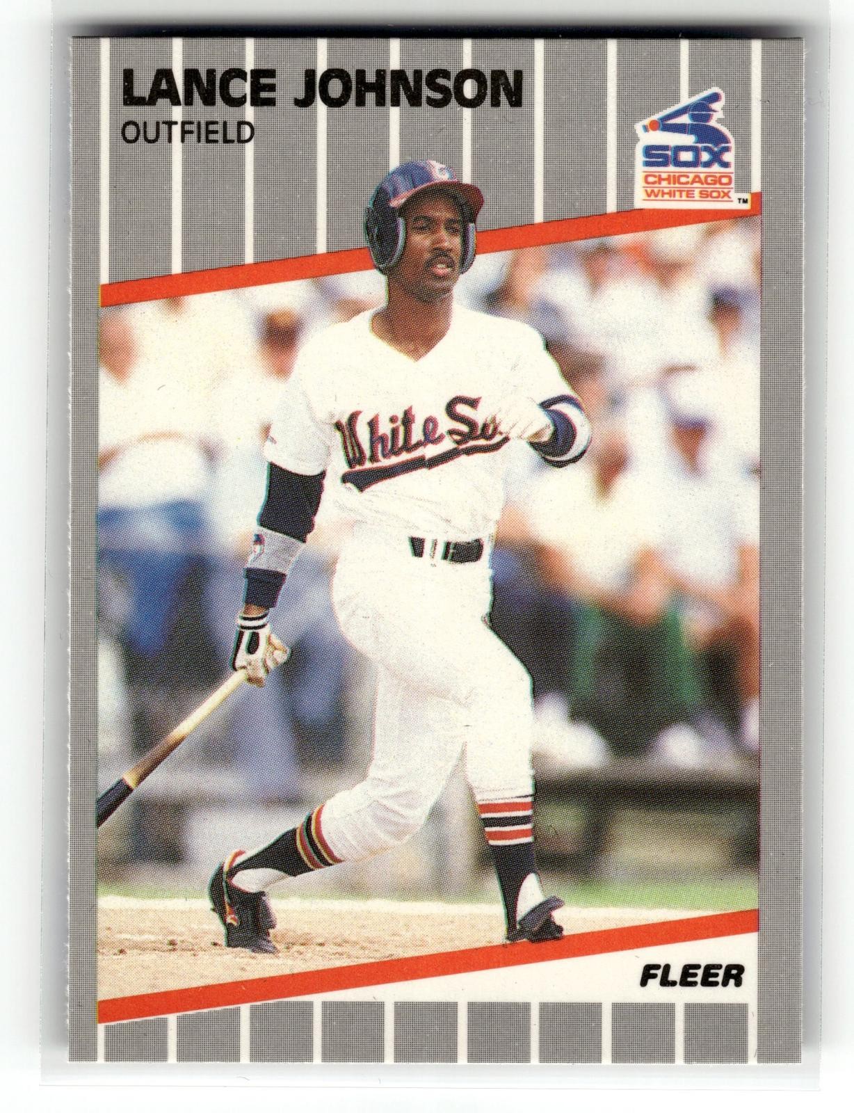 Lance Johnson 1989 Fleer #499 Chicago White Sox Glossy