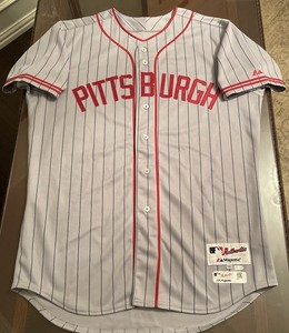 Team Issued Pittsburgh Pirates/Crawfords TBTC Authentic On-Field Jersey 48/XL