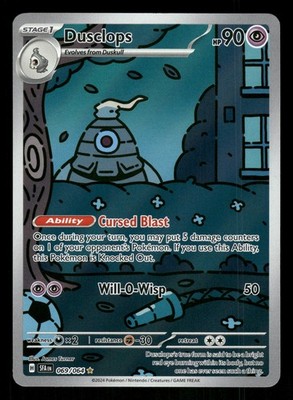 pokemon trading card game shrouded fable illustration rare dusclops 69 Pokemon Dusclops - Illustration Rare SV: Shrouded Fable 069/064 NM Holo