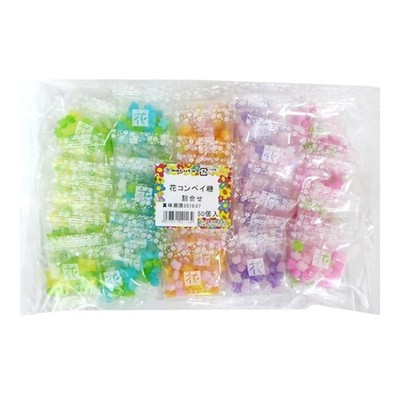 MARUTA Candy Konpeito, Hanatsume, Japanese 0.2 Ounce (Pack of 50), Multicolor 