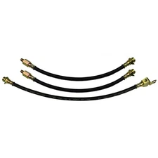 62-63 Ford Thunderbird Front Rear Drum Brake Rubber Flex Hose Line Set Kit 3 pc
