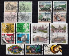 Berlin - Einzelmarken aus Block 2 bis 8 komplett, Ersttagssonderstempel ESST