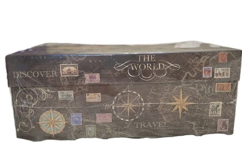 🗺️ Vintage Inspired Travel Map Themed Photo Box – Brand New, Never Opened! 🧭 - Picture 5 of 6