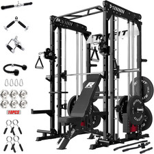 M1 Pro Smith Machine Package, All-In-One Power Cage with Weight Stack Set, Inclu