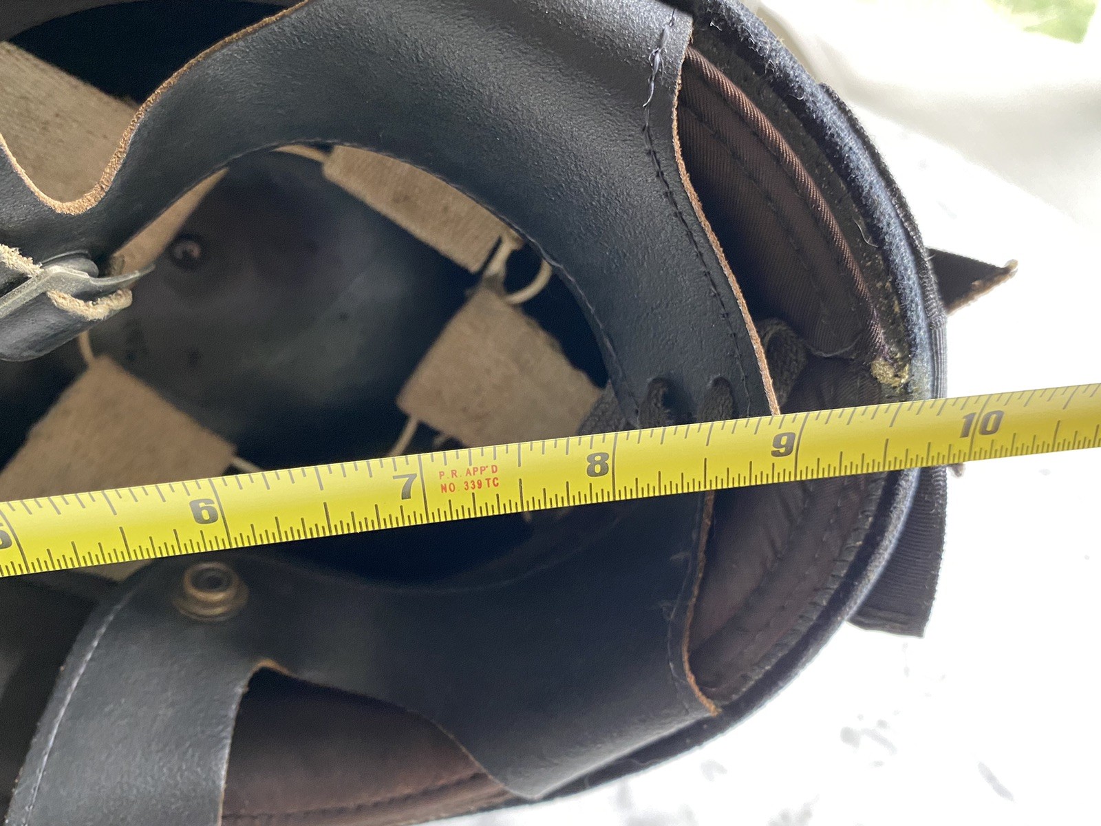 Vintage Riding Hat velvet Helmet Polo Fox Hunting equestrian Hunt Cap - display