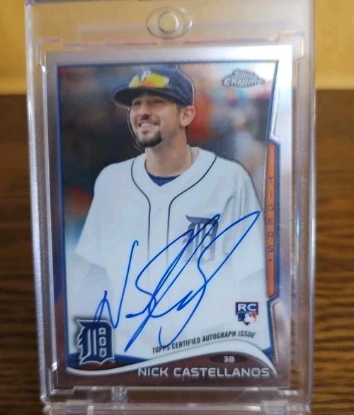 Nick Castellanos 2014 Topps Chrome #4 RC Auto Rookie Tigers Phillies