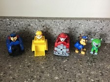 Spin Master Paw Patrol Rescue Vehicles w/Characters -Chase, Rubble, Marshall,