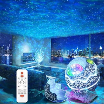 Star Projector Galaxy Night Light Bluetooth Speaker White Noise Timer Gift