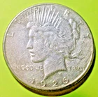 1926 Peace Silver Dollar, .900 fine,  decent detail, LOW Shipping Cost!