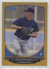 2013 Bowman Prospects Chrome Gold Refractor 10/50 Evan Rutckyj #BCP99 g9j