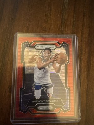 2023-24 Panini Prizm - Anthony Edwards #108 Red Prizm /299