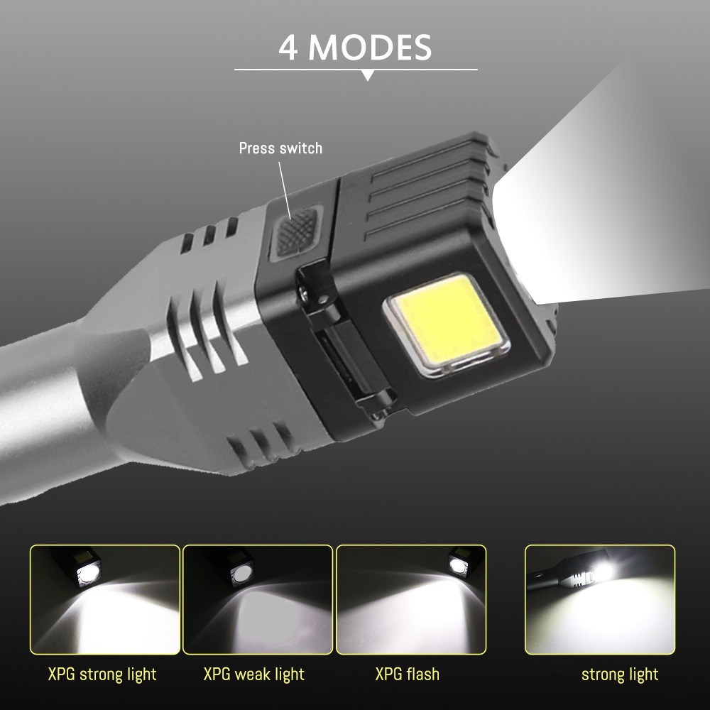 XPG LED Car Cigarette Lighter Flashlight USB Rechargeable Mini Torch Light