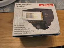 Metz Mecablitz 28 AF-4 C For Canon Camera With Box And Manual