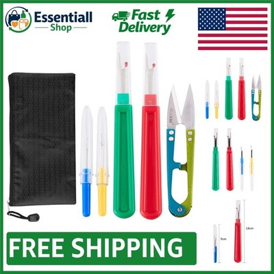 Professional Sewing Seam Ripper Kit - 2 Sizes with Stainless Steel Scissors