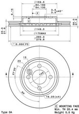 BREMBO BREMSSCHEIBEN Ø259mm + BREMSBELÄGE VORNE & HINTEN FÜR MINI MINI R56 R57