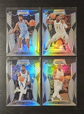 Lot of 4 - 2019-20 Panini Prizm Draft Picks Basketball Silver Prizm Parallels