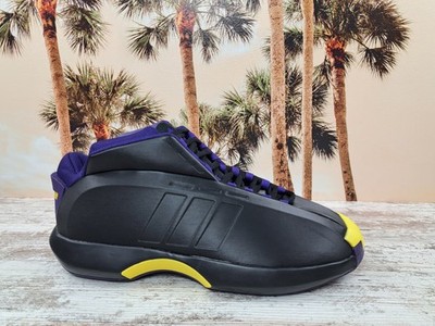 Adidas Crazy 1 Kobe Bryant Black Yellow Basketball Shoes Mens Size