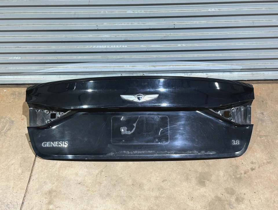 15 16 Hyundai Genesis Sedán Maletero Tapa Carcasa Panel Negro PO40 OEM Foto 4 de 4