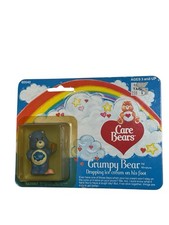1983 Kenner Care Bears Grumpy Bear Dropping Ice Cream On His Foot Miniature New