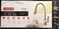 NEW Delta Dunsley Single-Handle Deck Mount Pull-Down Kitchen Faucet w/Spotshield