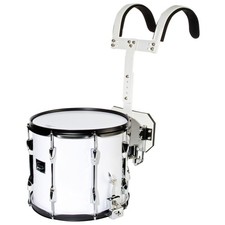 Fame Marching Snare 14x12", Marschtrommel, Tragegestell, 7kg, weiß, Remo Fell