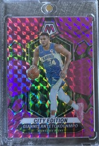 2023-2024 Giannis Antetokounpo pink mosaic 80 /149 no.279