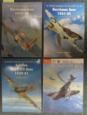Lot 4 Osprey Books: Aircraft of Aces: Spitfire, Hurricane Battle of Britain