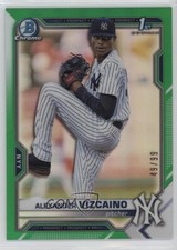 2021 Bowman Chrome Prospects Green Refractor 49/99 Alexander Vizcaino 0e3u