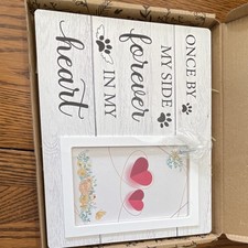 Engraved Pet Memorial Photo Frame - Once By My Side Forever In My Heart
