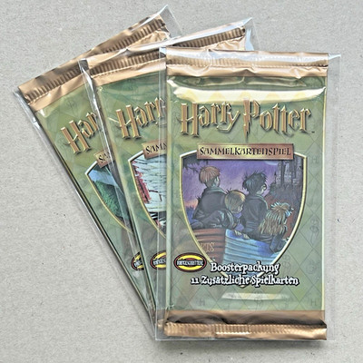 Harry Potter TCG Artwork Set (2001) Trading Cards [DE] 3x Booster Sammelkarten
