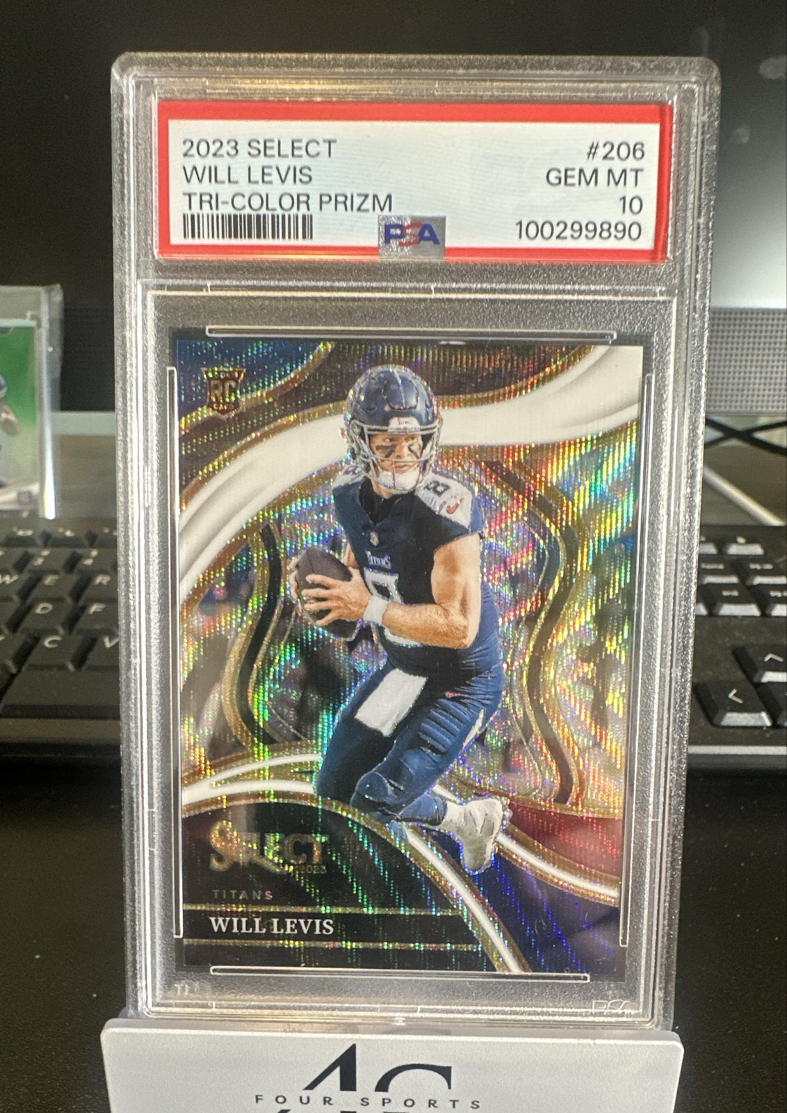2023 Panini Select - Club Level Will Levis #206 Tri-Color Prizm /149 (RC)