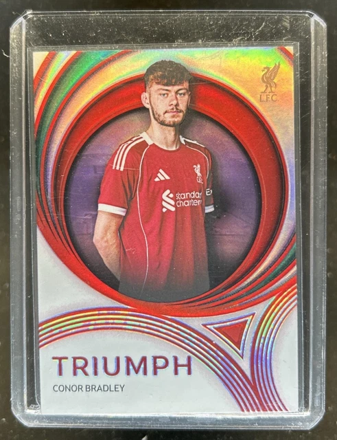 2025-26 Futera Platinum Liverpool FC Conor Bradley Triumph #/15