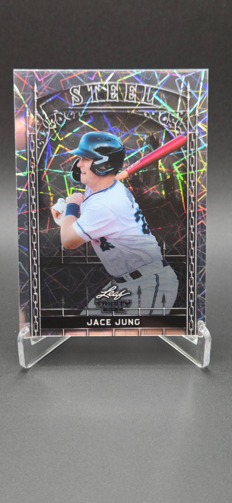 2024 Leaf Trinity Mega Box - Steel Jace Jung #S-40 Silver Laser /290 (RC)
