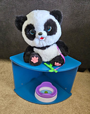 FurReal Friends Interactive Panda Plush Black White w/ Bowl Green Accessory 2025